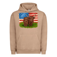 Pigment Burro American cows Urban Hoodie - MaliasSmallBusiness