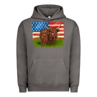Pigment Tornado American cows Urban Hoodie - MaliasSmallBusiness