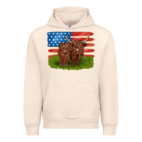 Sandshell American cows Urban Hoodie - MaliasSmallBusiness