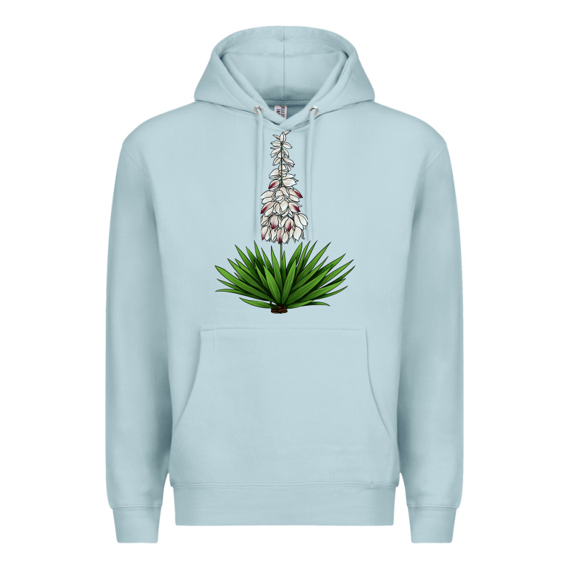 Yucca Flower Iiiustrations Premium Hoodie by LillyAllenDesigns | Teevron