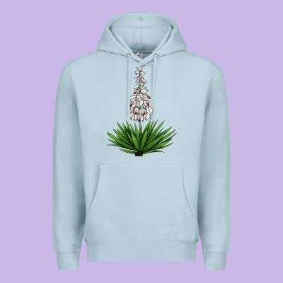 Yucca Flower Iiiustrations Premium Hoodie Designed By Lillyallendesigns