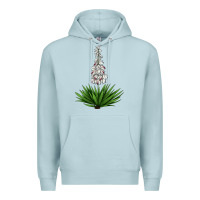 Blue Mist Yucca Flower IIIustrations Premium Hoodie - LillyAllenDesigns