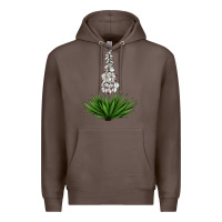 Coffee Yucca Flower IIIustrations Premium Hoodie - LillyAllenDesigns