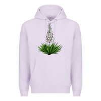 Lilac Yucca Flower IIIustrations Premium Hoodie - LillyAllenDesigns