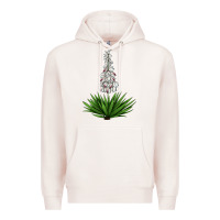 Pale Pink Yucca Flower IIIustrations Premium Hoodie - LillyAllenDesigns