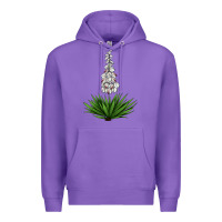 Purple Yucca Flower IIIustrations Premium Hoodie - LillyAllenDesigns