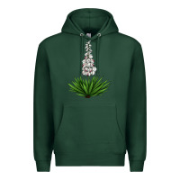 Sports Green Yucca Flower IIIustrations Premium Hoodie - LillyAllenDesigns