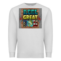 Dove Grey reel great dad Premium Sweatshirt - HRA Design Shop
