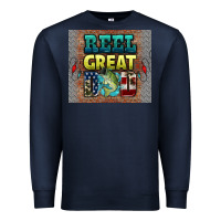 Navy reel great dad Premium Sweatshirt - HRA Design Shop
