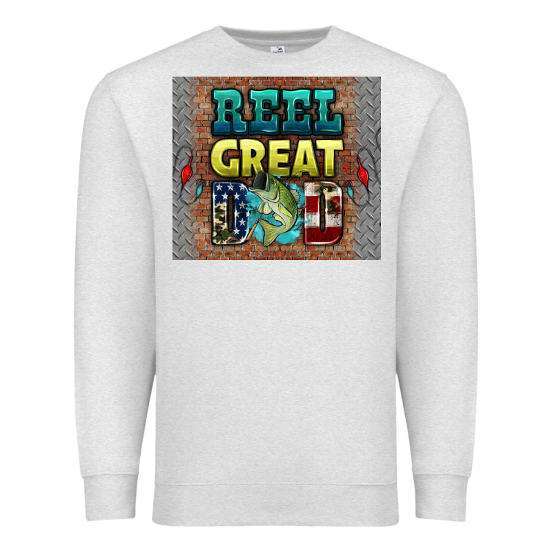Reel Great Dad Premium Sweatshirt by HRA Design Shop | Teevron