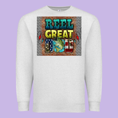 Reel Great Dad Premium Sweatshirt Designed By Hra Design Shop