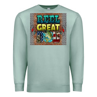 Seafoam reel great dad Premium Sweatshirt - HRA Design Shop