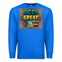 True Royal reel great dad Premium Sweatshirt - HRA Design Shop