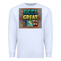 White reel great dad Premium Sweatshirt - HRA Design Shop