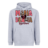 Heather Grey mama of drama girl mom Heavyweight Hoodie - Zillion Design Studio