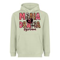 Matcha mama of drama girl mom Heavyweight Hoodie - Zillion Design Studio