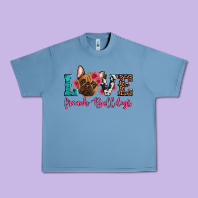 Love French Bulldogs Urban Heavy Tee Designed By Artiststas
