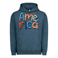 Pigment Midnight Navy america Urban Hoodie - MaliasSmallBusiness