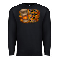 Black tis the season to be basic Premium Sweatshirt - RacoonDesign