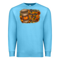 Ocean Blue tis the season to be basic Premium Sweatshirt - RacoonDesign