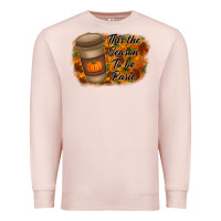 Pale Pink tis the season to be basic Premium Sweatshirt - RacoonDesign