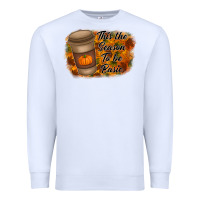 White tis the season to be basic Premium Sweatshirt - RacoonDesign