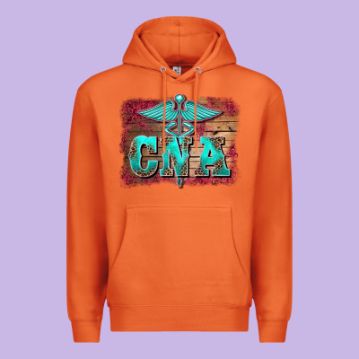 Western Nurse Certified Nurse  Assistant Medilcal Symbol  Background Premium Hoodie Designed By Barkaloodesign