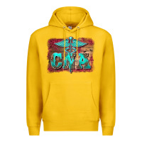 Lemon western nurse certified nurse  assistant medilcal symbol  background Premium Hoodie - BarkalooDesign