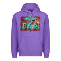 Purple western nurse certified nurse  assistant medilcal symbol  background Premium Hoodie - BarkalooDesign