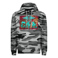 Slate Camo western nurse certified nurse  assistant medilcal symbol  background Premium Hoodie - BarkalooDesign