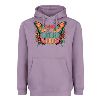 Lavender mind your own motherhood Heavyweight Hoodie - Zillion Design Studio