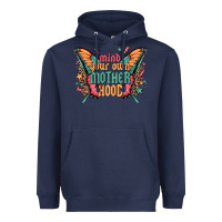 Navy mind your own motherhood Heavyweight Hoodie - Zillion Design Studio