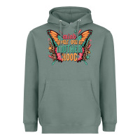 Sage mind your own motherhood Heavyweight Hoodie - Zillion Design Studio