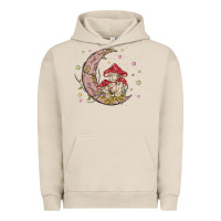 Pigment French Oak moon and mushrooms Urban Hoodie - MaliasSmallBusiness