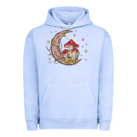 Pigment Grape Ice moon and mushrooms Urban Hoodie - MaliasSmallBusiness