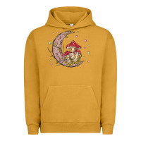 Pigment Peanut Butter moon and mushrooms Urban Hoodie - MaliasSmallBusiness