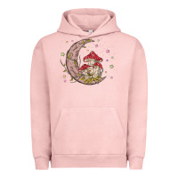 Pigment Salmon moon and mushrooms Urban Hoodie - MaliasSmallBusiness