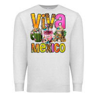 Oatmeal Heather viva mexico mexican coffee cups Premium Sweatshirt - FaDigitalArtStudio