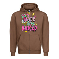 Chestnut 80s made 90s raised Zipper Hoodie - texasbilliewilder