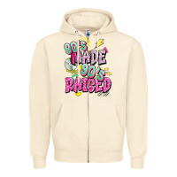 Sandshell 80s made 90s raised Zipper Hoodie - texasbilliewilder