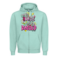 Seafoam 80s made 90s raised Zipper Hoodie - texasbilliewilder