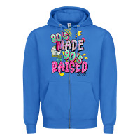True Royal 80s made 90s raised Zipper Hoodie - texasbilliewilder
