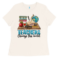 Bone teachers change the world Ladies Tee - BarkalooDesign