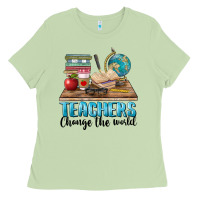 Matcha teachers change the world Ladies Tee - BarkalooDesign