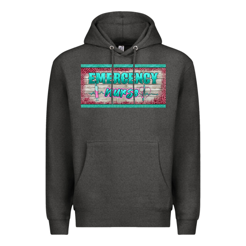 Western Emergency Nurse License Plate Template Premium Hoodie by BarkalooDesign | Teevron
