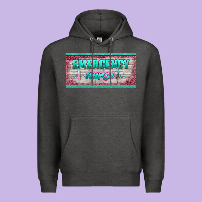 Western Emergency Nurse License Plate Template Premium Hoodie Designed By Barkaloodesign
