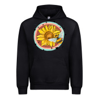 Bee And Sunflower Urban Hoodie | Teevron
