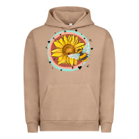 Pigment Burro bee and sunflower Urban Hoodie - MaliasSmallBusiness