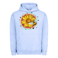 Pigment Grape Ice bee and sunflower Urban Hoodie - MaliasSmallBusiness