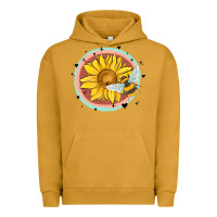 Pigment Peanut Butter bee and sunflower Urban Hoodie - MaliasSmallBusiness